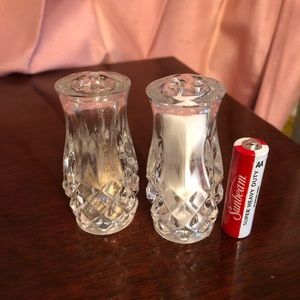 Gorham Full Lead Crystal King Edward Salt and Pepper shakers